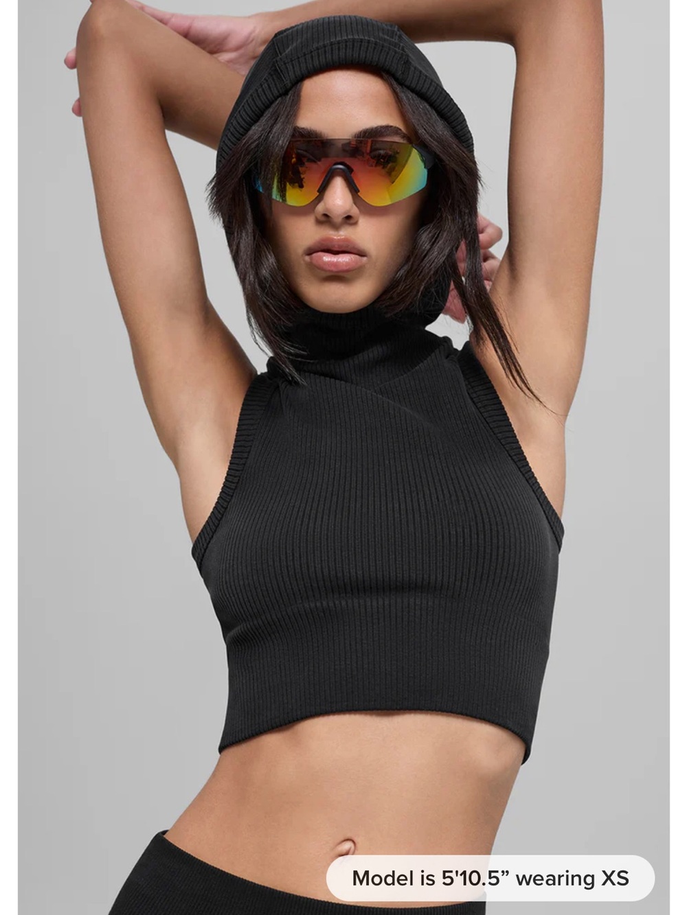 Alo Yoga Seamless Two Tone Rib Hooded Vest